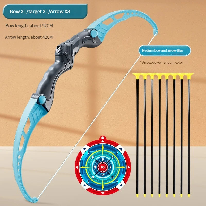 52cm Kids' Bow and Arrow Set - Perfect Outdoor Archery Toy with Target for Boys and Girls, Great Gift Idea!