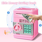 Mini ATM Electronic Piggy Bank with Digital Lock & LED Lights - The Ultimate Kids' Savings Companion!