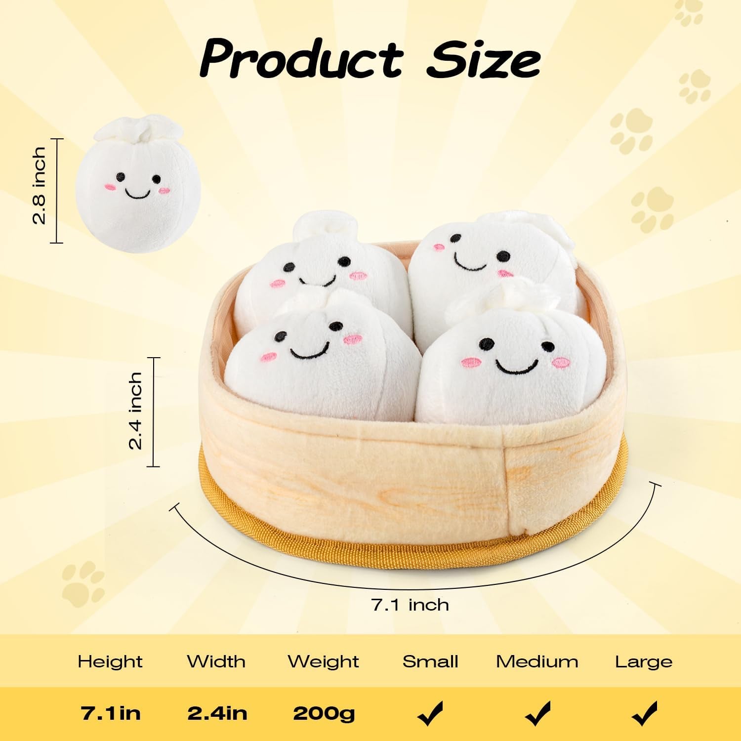 Interactive 5-Pack Squeaky Dog Toys – Durable Plush Chew Toys for Puppies and Dogs of All Sizes