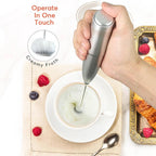  Easy Clean Cordless Electric Hand Mixer - Perfect Coffee & Tea Lovers!