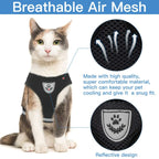 Ultimate Adjustable Cat Harness and Leash Set with Reflective Straps for Safe and Stylish Adventures