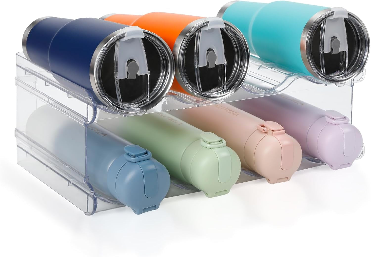 Transform Your Kitchen with Our Innovative 4-Tier Stackable Water Bottle Organizer – Effortlessly Holds 16 Bottles for Clutter-Free Storage!