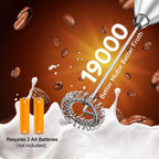  Easy Clean Cordless Electric Hand Mixer - Perfect Coffee & Tea Lovers!