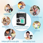 Mini ATM Electronic Piggy Bank with Digital Lock & LED Lights - The Ultimate Kids' Savings Companion!