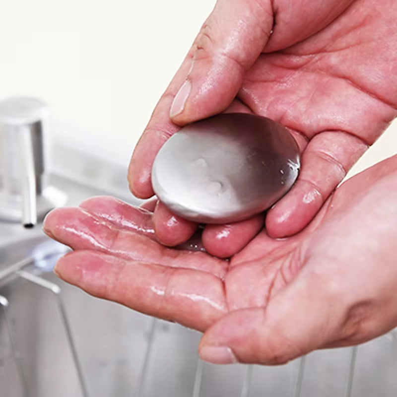 Revolutionary Stainless Steel Soap Bar & Holder – Effortlessly Banish Garlic, Onion & Fish Odors from Your Hands!