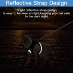 Ultimate Adjustable Cat Harness and Leash Set with Reflective Straps for Safe and Stylish Adventures