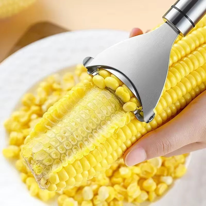 Stainless Steel Manual Corn Peeler - Durable Kitchen Tool for Efficient Corn Threshing