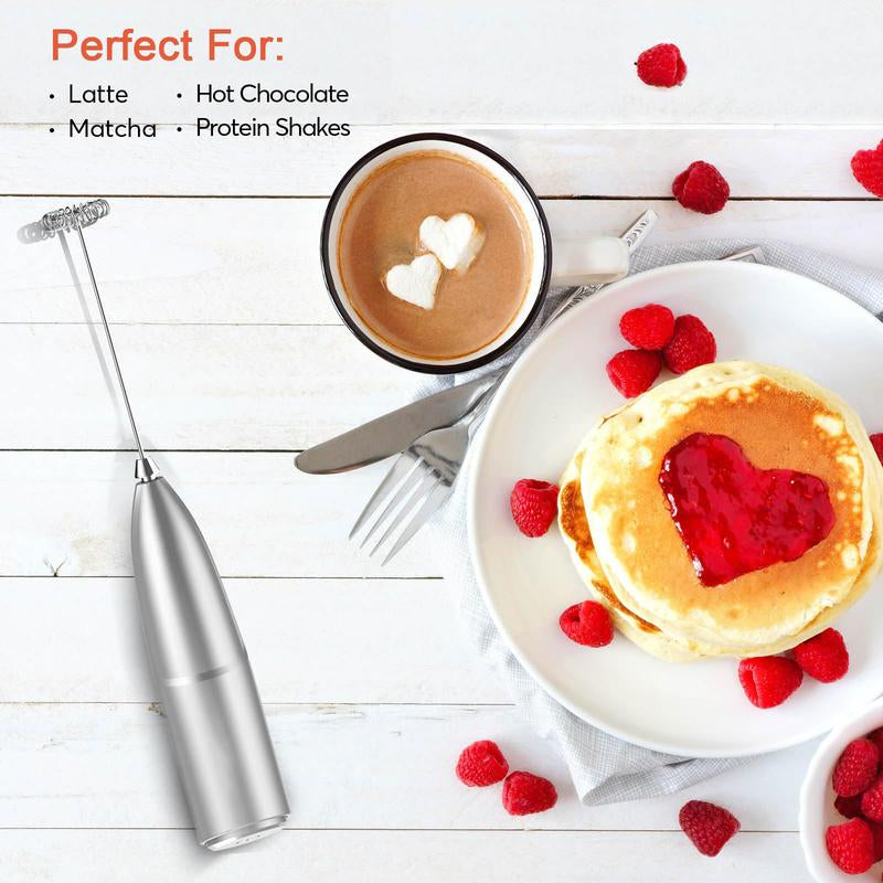  Easy Clean Cordless Electric Hand Mixer - Perfect Coffee & Tea Lovers!