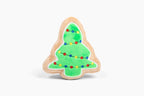 Christmas Sugar Cookie Plush Dog Toy - Small Stuffed Squeaker Holiday Toy for Pets