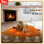 Vagascape Heated Pet Pad – Premium 7-Layer Safety Design with Auto Overheat Protection, Chew-Resistant Cord & Waterproof Features for Ultimate Comfort Indoors & Outdoors