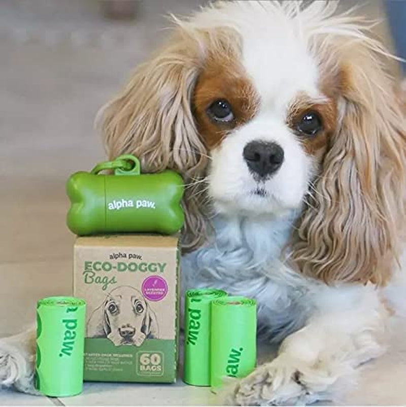 Eco-Friendly Lavender-Scented Poop Bags for Dogs - 270 Biodegradable, Odor-Blocking Waste Bags - Perfect for Responsible Pet Owners