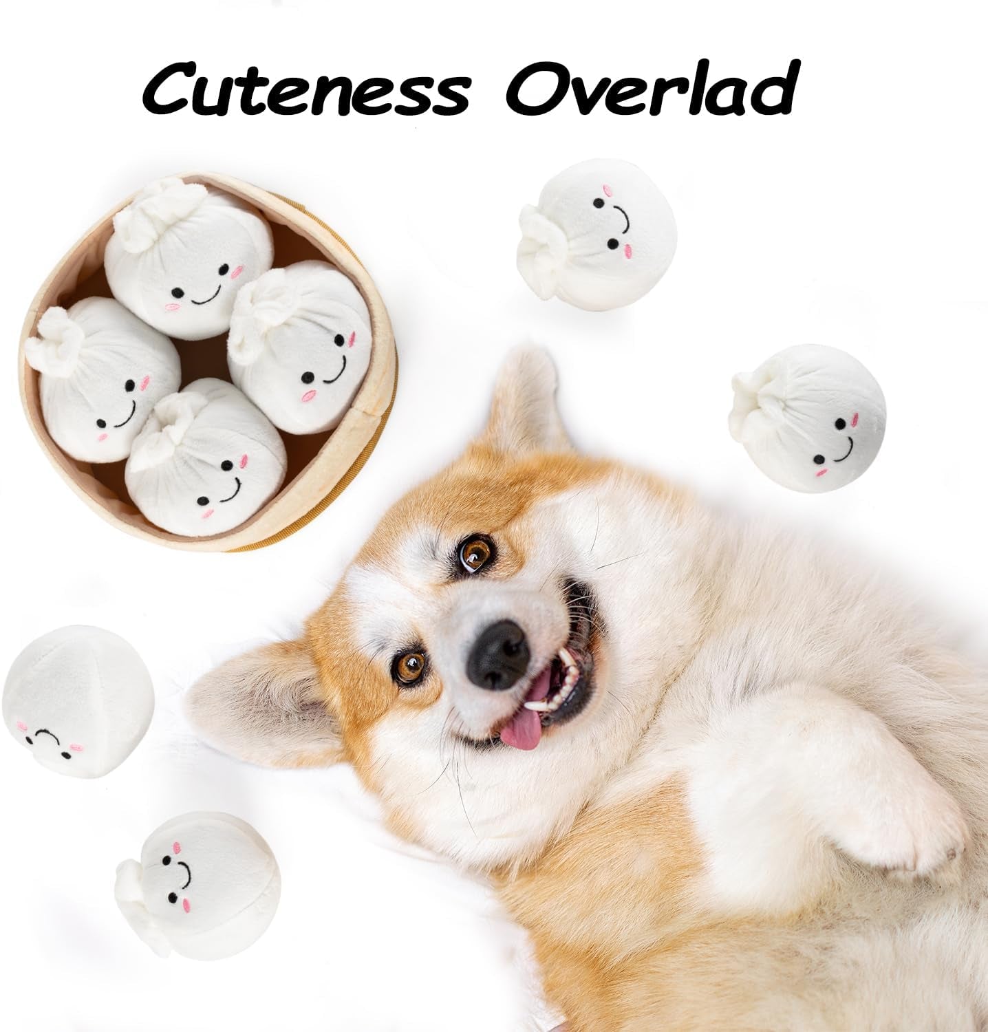 Interactive 5-Pack Squeaky Dog Toys – Durable Plush Chew Toys for Puppies and Dogs of All Sizes