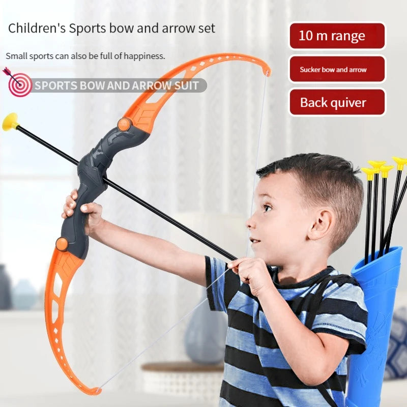 52cm Kids' Bow and Arrow Set - Perfect Outdoor Archery Toy with Target for Boys and Girls, Great Gift Idea!